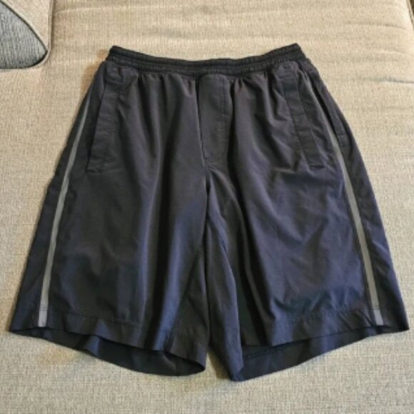 Lululemon Athletica Pace Breaker Black Lined Athletic Gym Shorts Size Medium - Picture 1 of 4